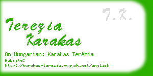terezia karakas business card