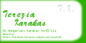 terezia karakas business card